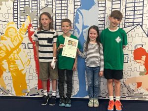 U10-Mannschaft des Ilmenauer Schachvereins bei der Bezirksmannschaftsmeisterschaft Mitte in Weimar